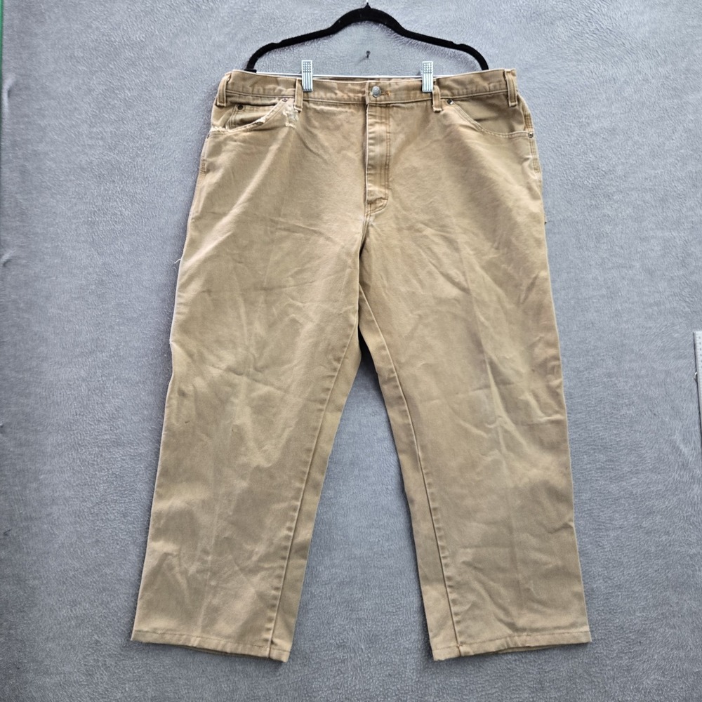 Dickies Men Pants 40X32 Brown Carpenter Canvas 1939RBD Gorpcore‎ Baggy Y2K 28"